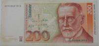 (1989) Банкнота Германия (ФРГ) 1989 год 200 марок "Пауль Эрлих"   VF